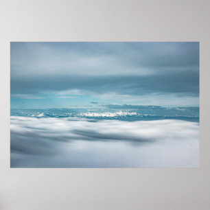 Póster Nubes rocosas majestuosa montaña Triglav