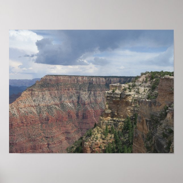 Póster Nubes sobre el Gran Cañón (Frente)