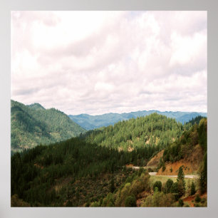 Póster Nubes sobre el valle......