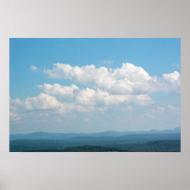 Póster Nubes sobre montañas