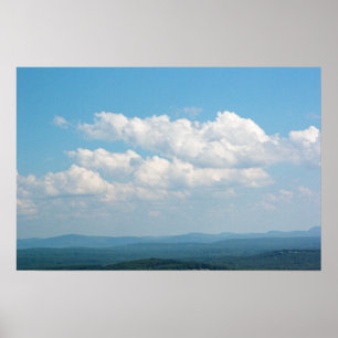 Póster Nubes sobre montañas
