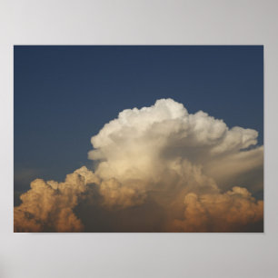 Póster Nubes tempestuosas del vendaval pesado