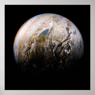 Póster Nubes tumultuosas de Júpiter