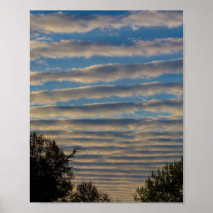 Póster Nubes Undulatus de Stratocumulus