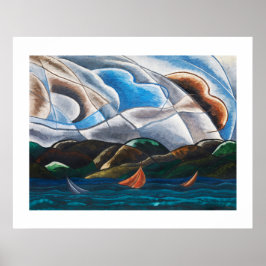 Póster Nubes y Agua de Arthur Dove (1930)