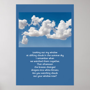 Póster Nubes y cielo