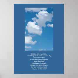 Póster Nubes y cielo