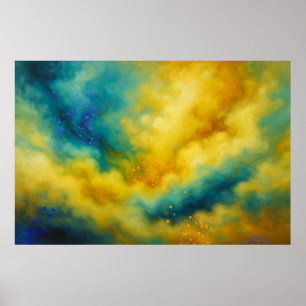 Póster Nubes y colores vívidos