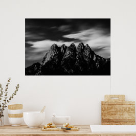 Póster Nubes y montañas
