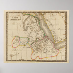 Póster Nubia, Abyssinia, África