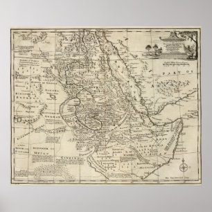 Póster Nubia and Abissinia, Africa