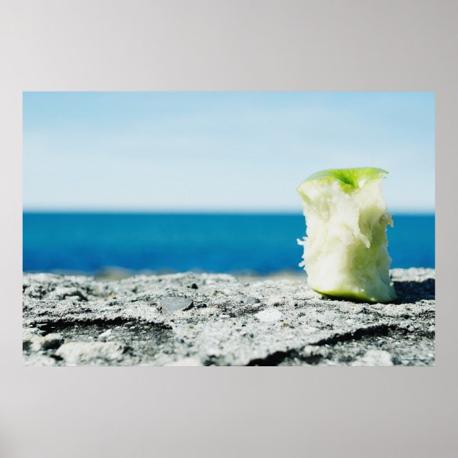 Póster Núcleo de Apple en la tierra (Frente)