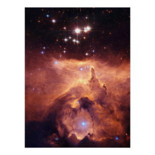 Póster Núcleo de la Nebulosa Langosta de NGC 6357, ZGOS