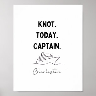 Póster Nudo Hoy Traje de Crucero Capitán Charleston Sur