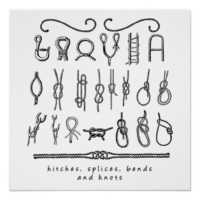 Póster Nudos de marinero (Anverso)