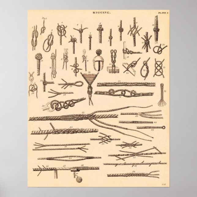 Póster Nudos Vintage Y Agarrado (Frente)