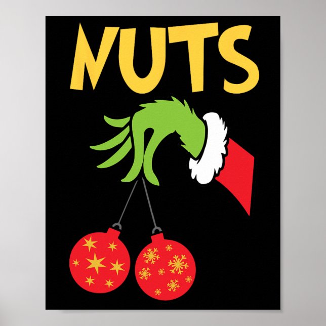 Póster Nueces de pecho coincidentes con castañas Navidade (Frente)