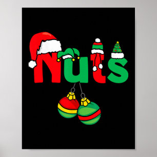 Póster Nueces de pecho que coinciden parejas castañas Gra
