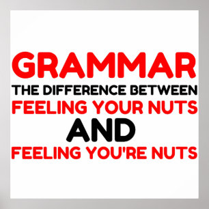 Póster Nueces gramaticales