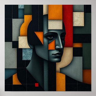 Póster NUES Cubista Abstracto 3