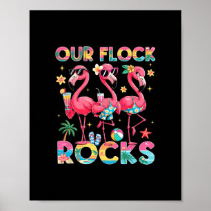 Póster Nuestra Bandada Balancea Flamenco Vacaciones de Ve