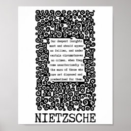 Póster Nuestra cita INSIGHTS más profunda de Nietzsche