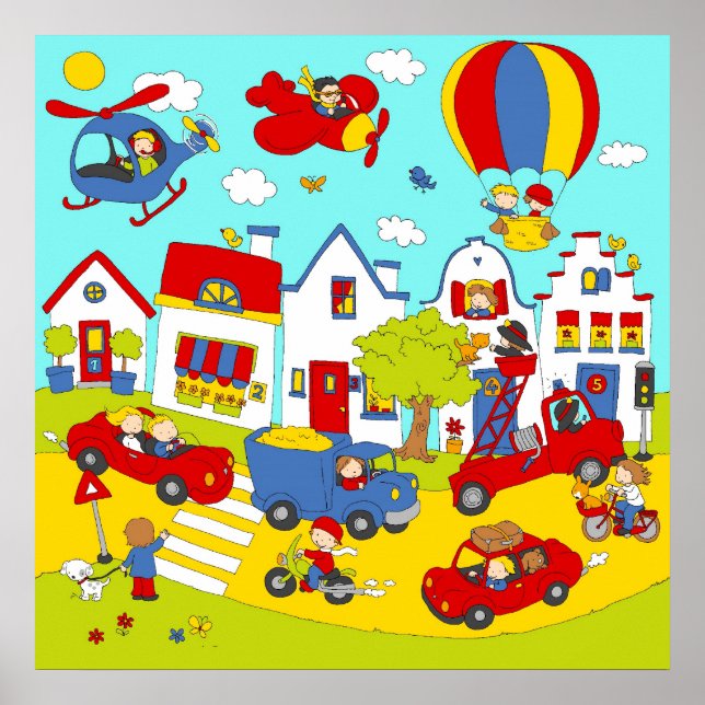 Póster Nuestra concurrida calle (Frente)