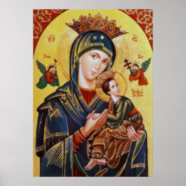 PÓSTER NUESTRA DAMA DEL ICONO DE AYUDA PERPETUA