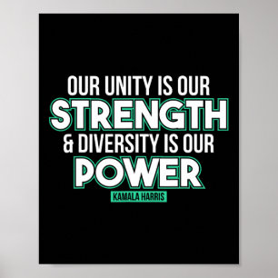 Póster Nuestra Diversidad De Fuerza Es Nuestro Poder Kama
