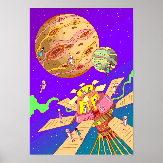 Póster Nuestra Estación Espacial. (Frente)
