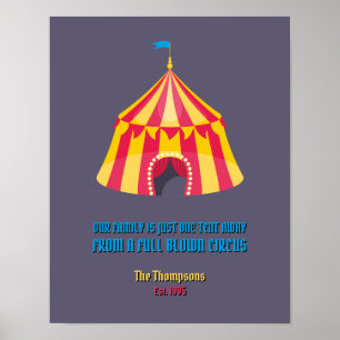 Póster Nuestra familia es sólo un poster divertido