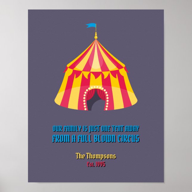 Póster Nuestra familia es sólo un poster divertido (Frente)