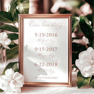 Póster Nuestra historia de amor Fechas especiales Línea d