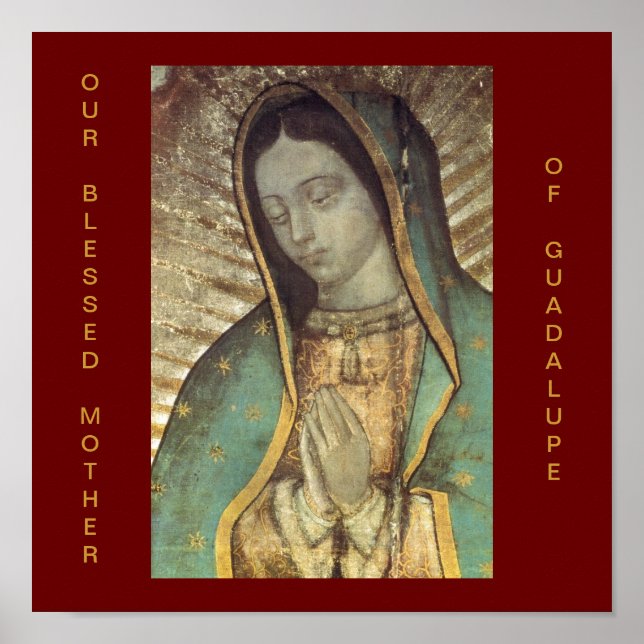 PÓSTER NUESTRA MADRE DE GUADALUPE. (Frente)