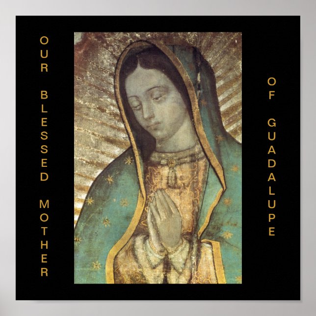 PÓSTER NUESTRA MADRE DE GUADALUPE. (Frente)