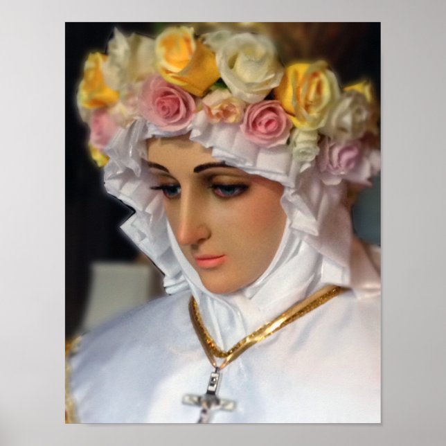 PÓSTER NUESTRA MUJER DE LA SALETTE DEVOTIONAL IMAGEN. (Frente)
