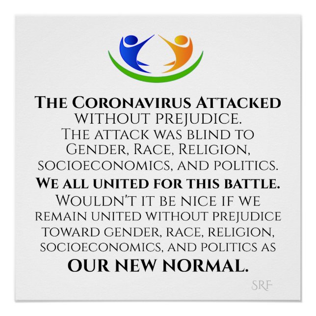 Póster Nuestra nueva normalidad (Anverso)