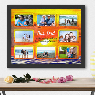 Póster Nuestra Papá Atardecer 2443 Collage de Fotos Famil