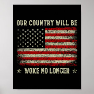 Póster Nuestra Patria No Estará Más Despierta Trump 2025 