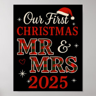 Póster Nuestra Primera Navidad Como Sr. Y Sra. 2025 Coinc
