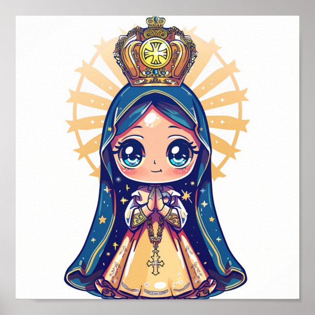 Póster Nuestra Señora Aparecida, linda Poster al estilo k (Frente)