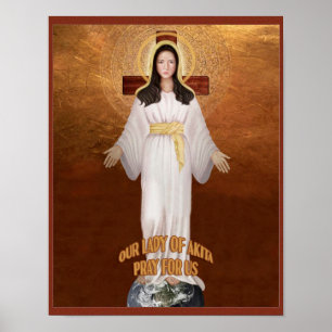 Póster Nuestra Señora de Akita