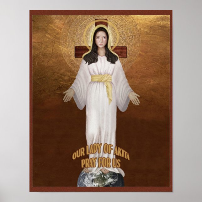 Póster Nuestra Señora de Akita (Frente)