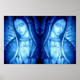 PÓSTER NUESTRA SEÑORA DE AZUL DE GUADALUPE