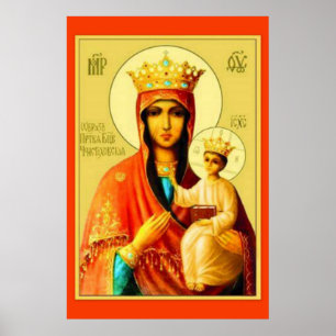 Póster Nuestra Señora de Czestochowa Virgen María Poster