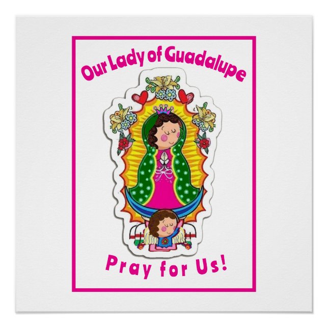 Póster Nuestra Señora de Guadalupe (Anverso)