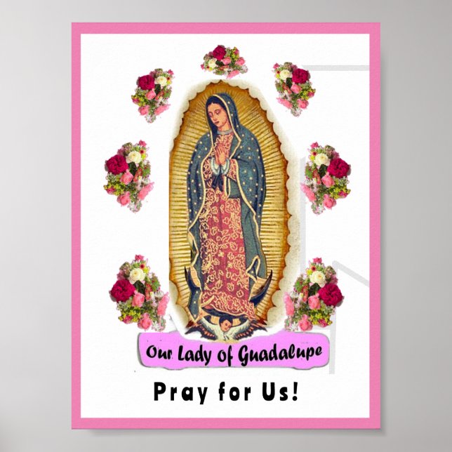 Póster Nuestra Señora de Guadalupe (Frente)