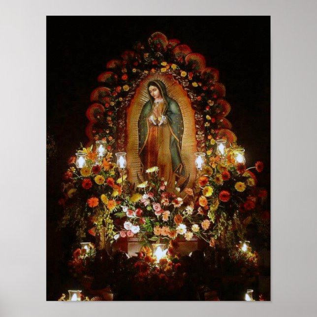 PÓSTER NUESTRA SEÑORA DE GUADALUPE DEVOTIONAL ALTAR (Frente)