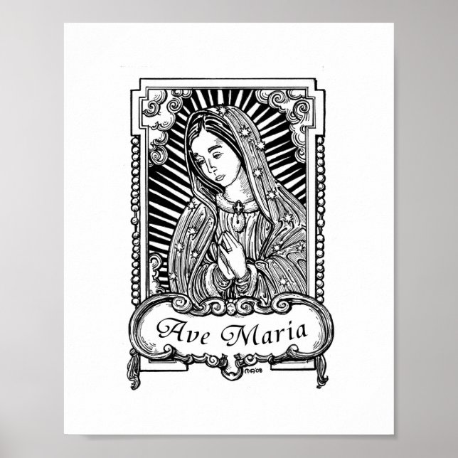 Póster Nuestra Señora de Guadalupe (I) (Frente)