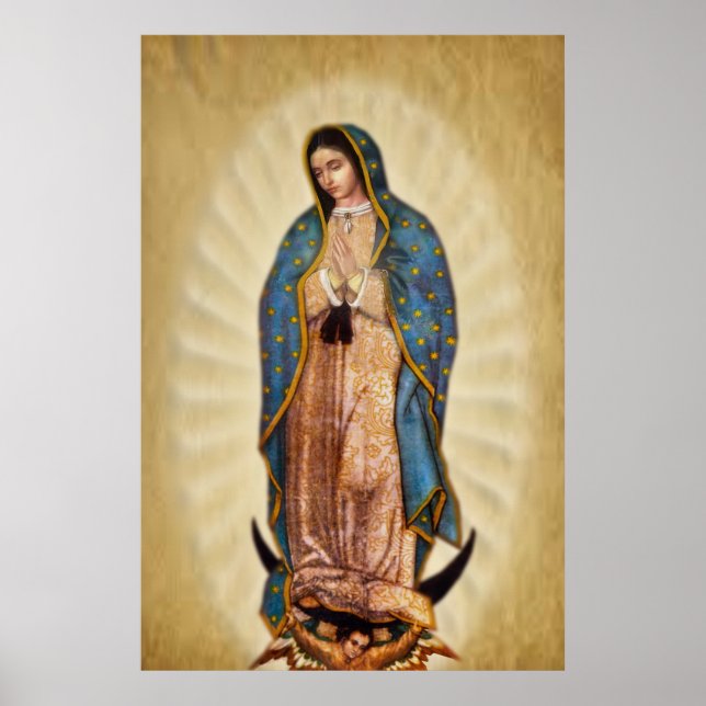 Póster Nuestra Señora de Guadalupe Imagen Devocional (Frente)